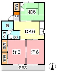 プラザ東総社　Bの物件間取画像